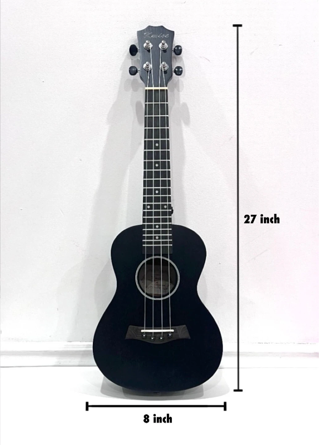 Kmise Black Ukulele with Gig Bag - 27 inch