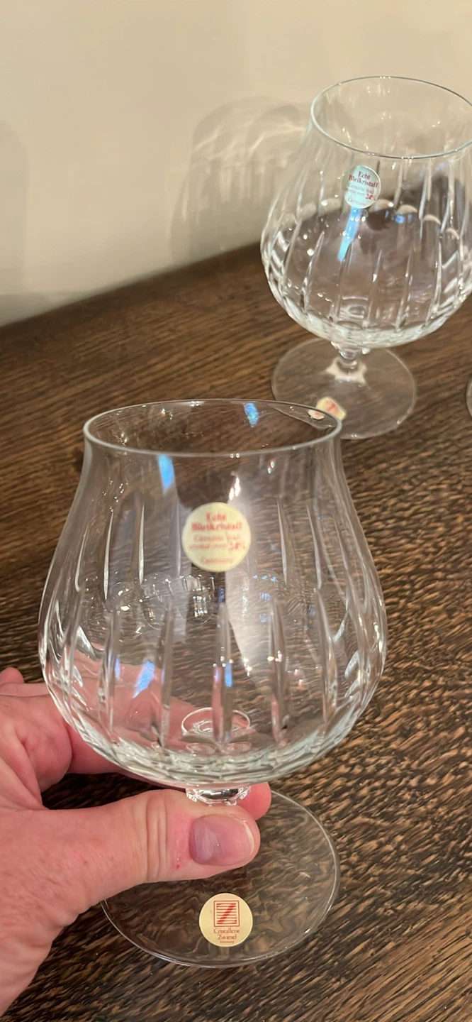 Set of 4 Crystal Brandy Glasses - photo 2