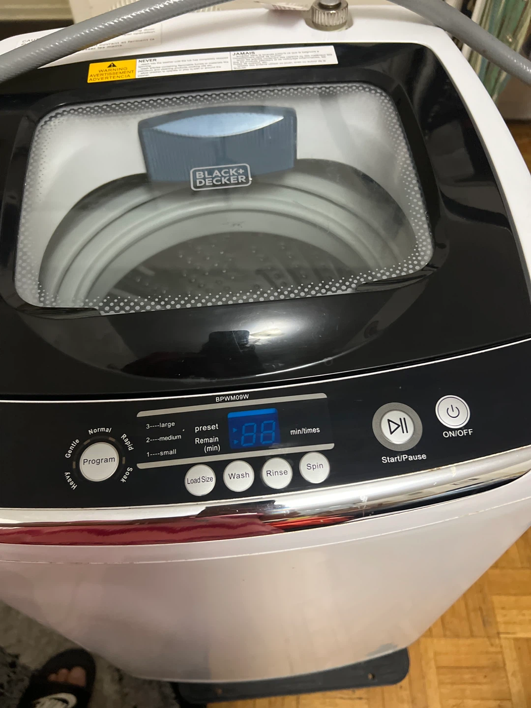 BLACK+DECKER Portable Washing Machine BPWH09W