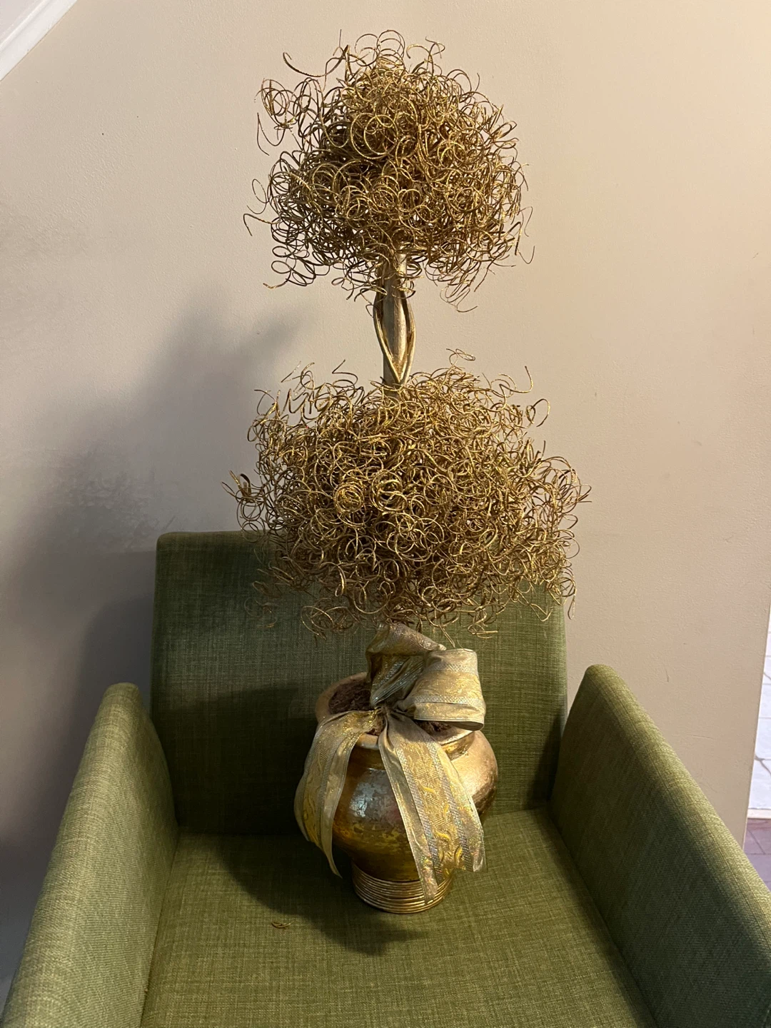 Gold Topiary Decor