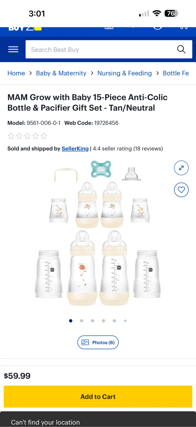 MAM Grow with Baby 15-Piece Anti-Colic Bottle - photo 2