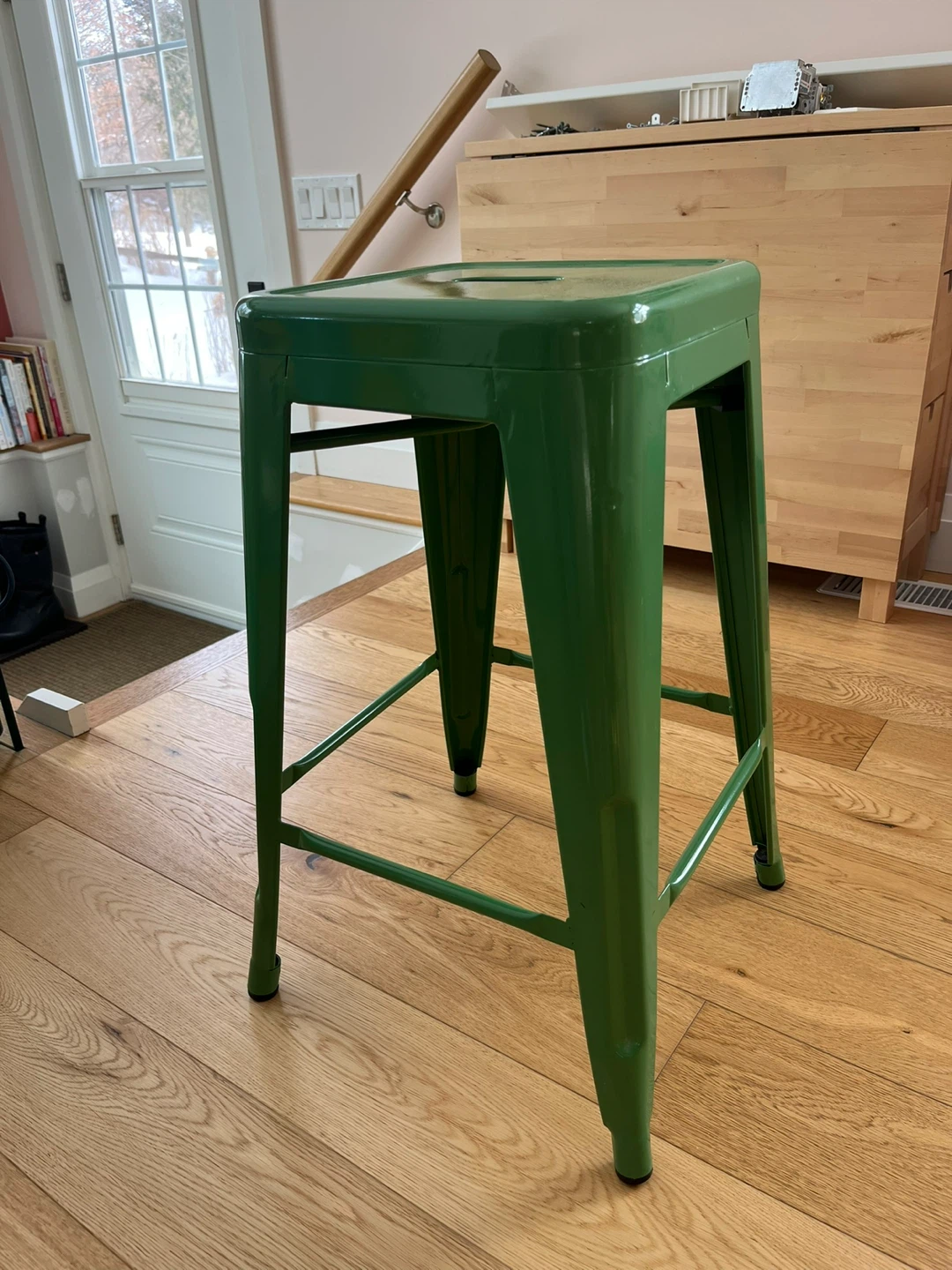Set of 4 Metal Counter Stools - Various Colours - photo 4