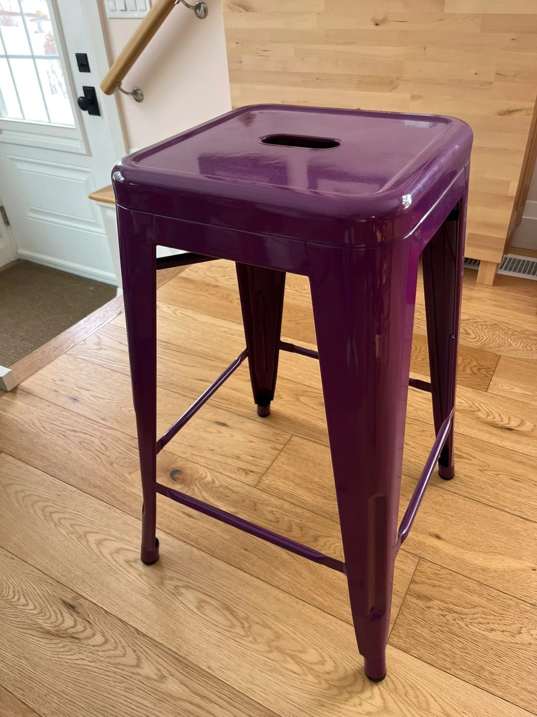 Set of 4 Metal Counter Stools - Various Colours - photo 5