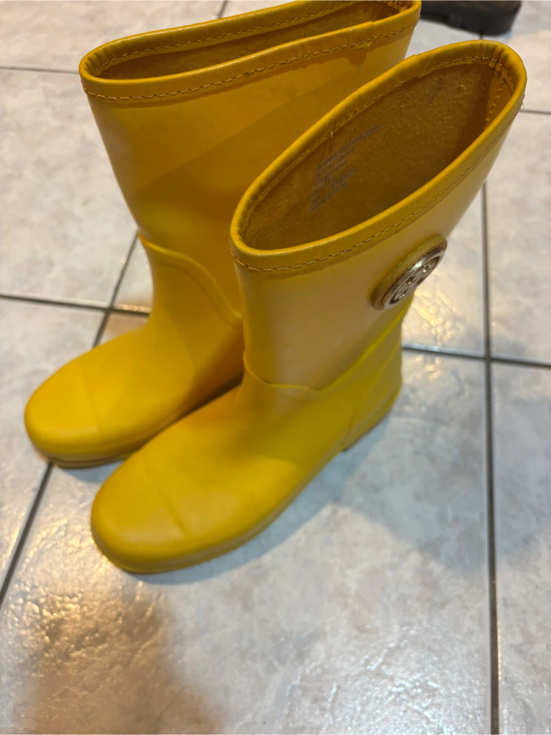Tory Burch Yellow Rubber Rain Boots - photo 2