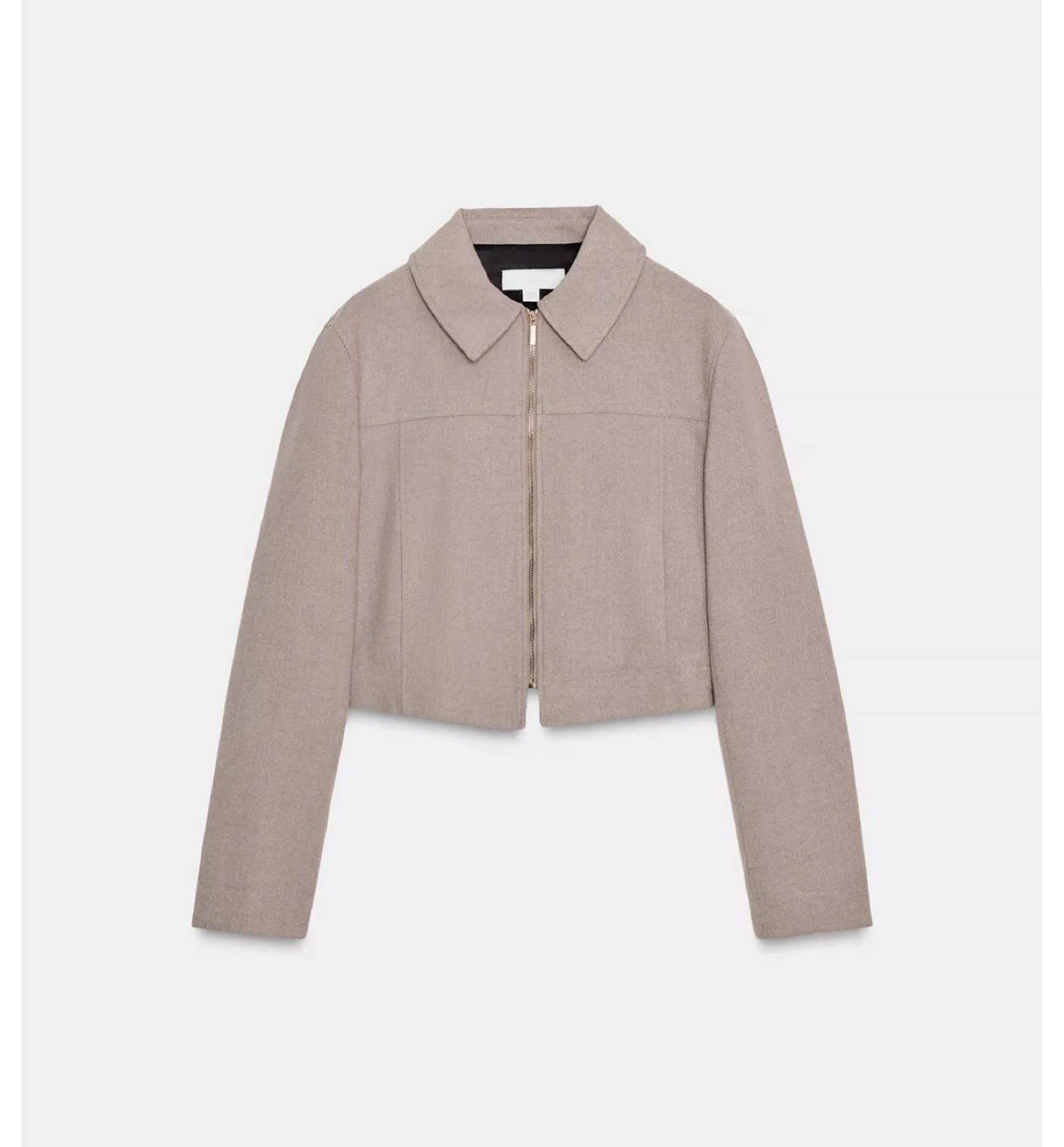 ZARA Cropped Zip-Up Jacket – Size S - photo 4