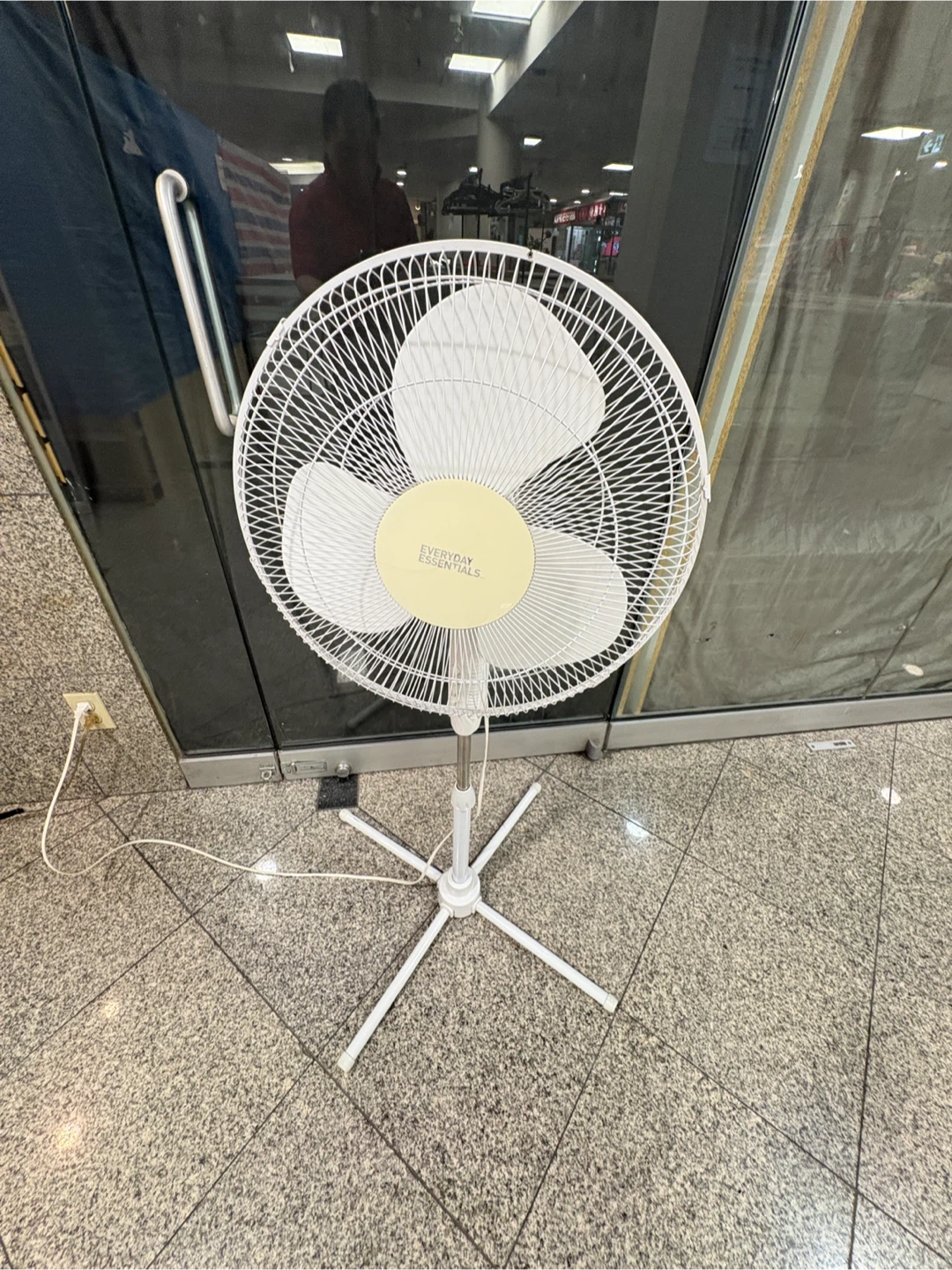 Everyday Essentials White Pedestal Fan