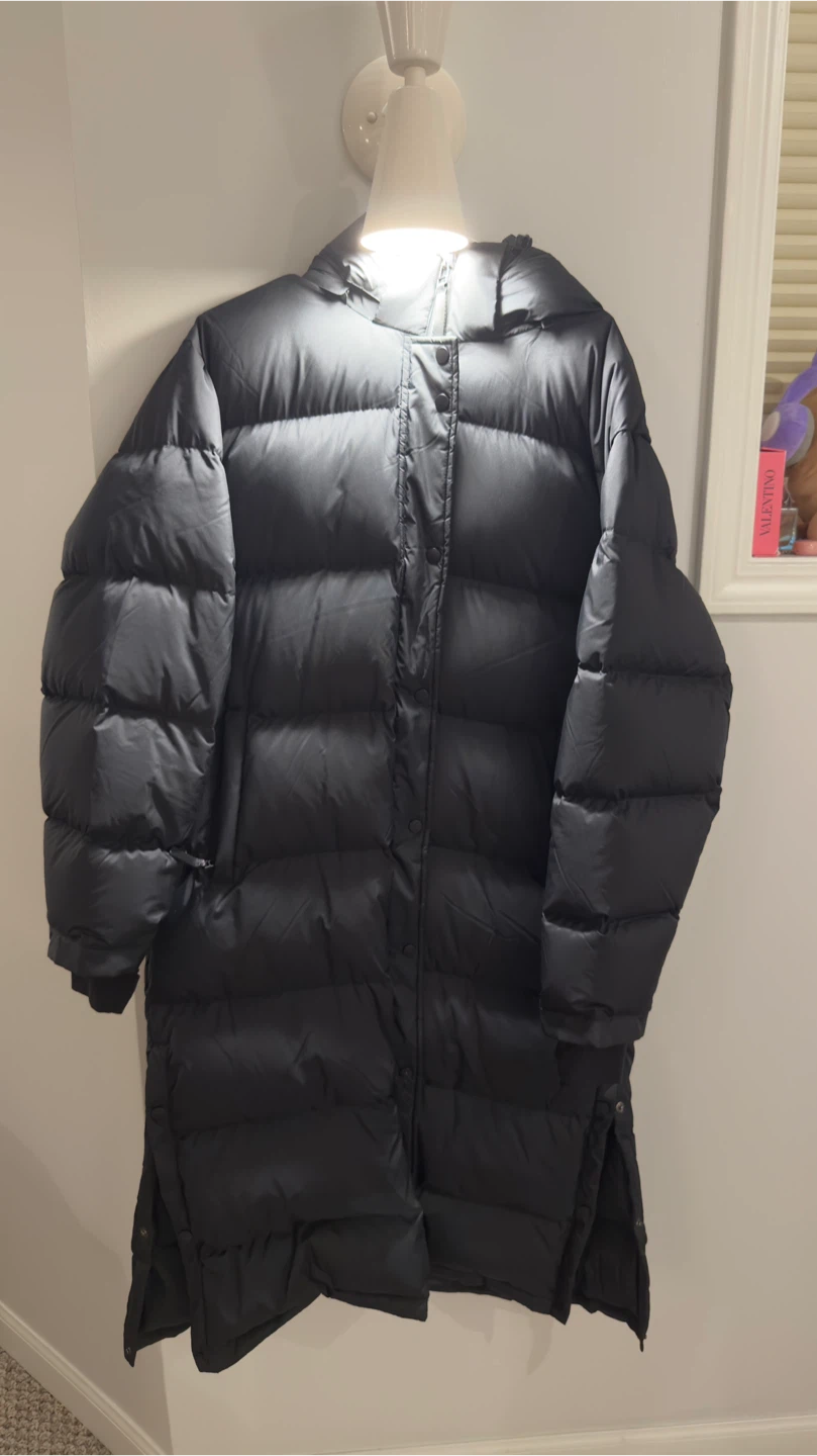 Black Long Puffer Coat