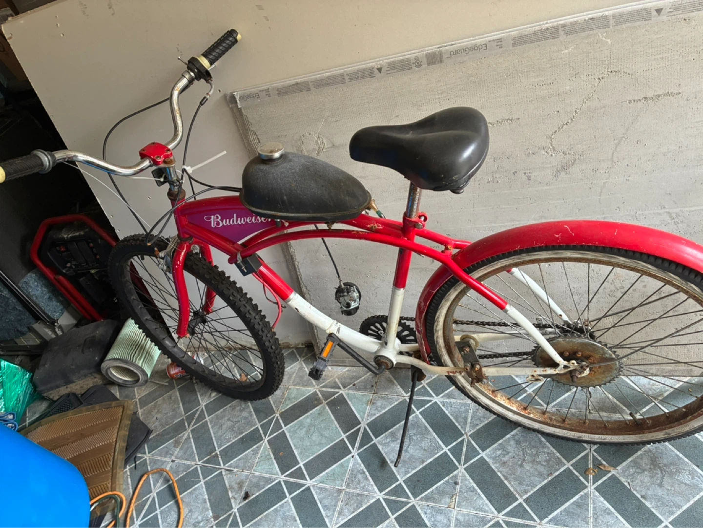 Red Budweiser Bicycle - photo 2