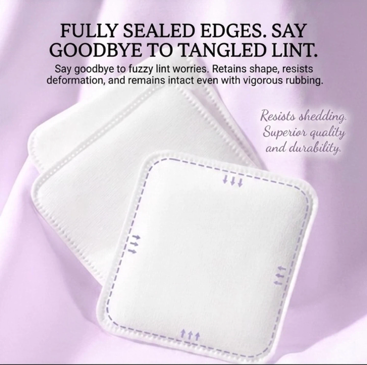 ☁️ Soft Facial Cotton Pads (150pcs) - Brand New! - photo 4