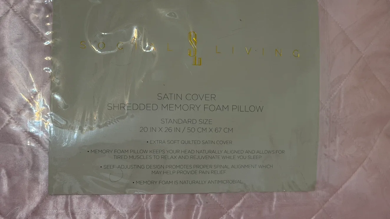 Social Living Shredded Memory Foam Pillow