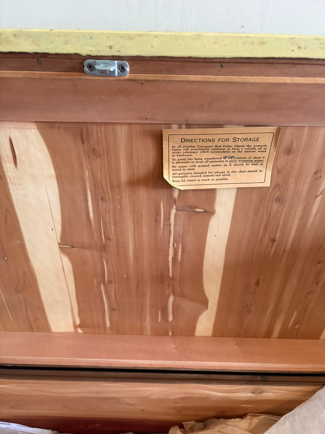 Vintage Cedar Lined Trunk - photo 3