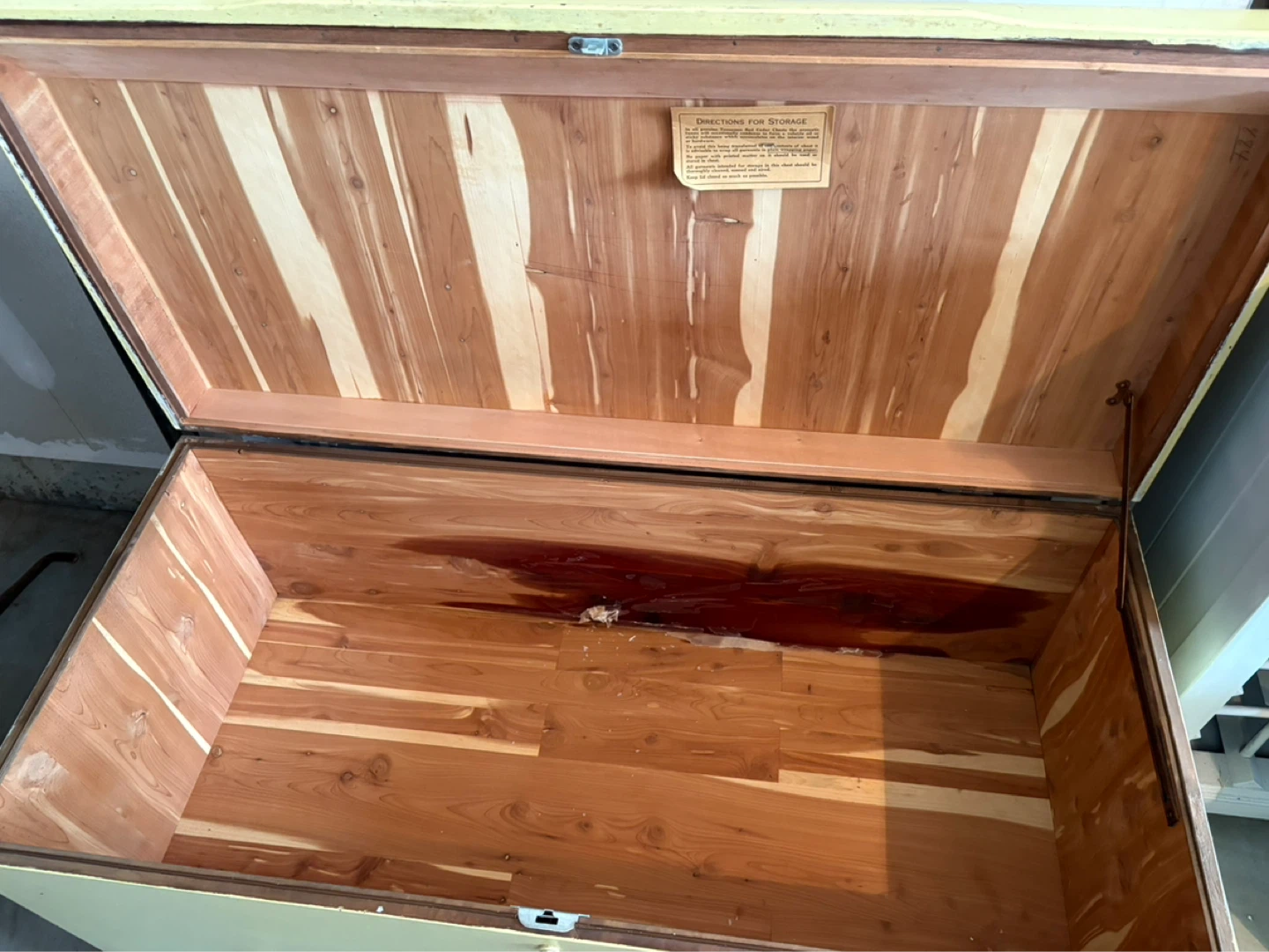Vintage Cedar Lined Trunk - photo 5
