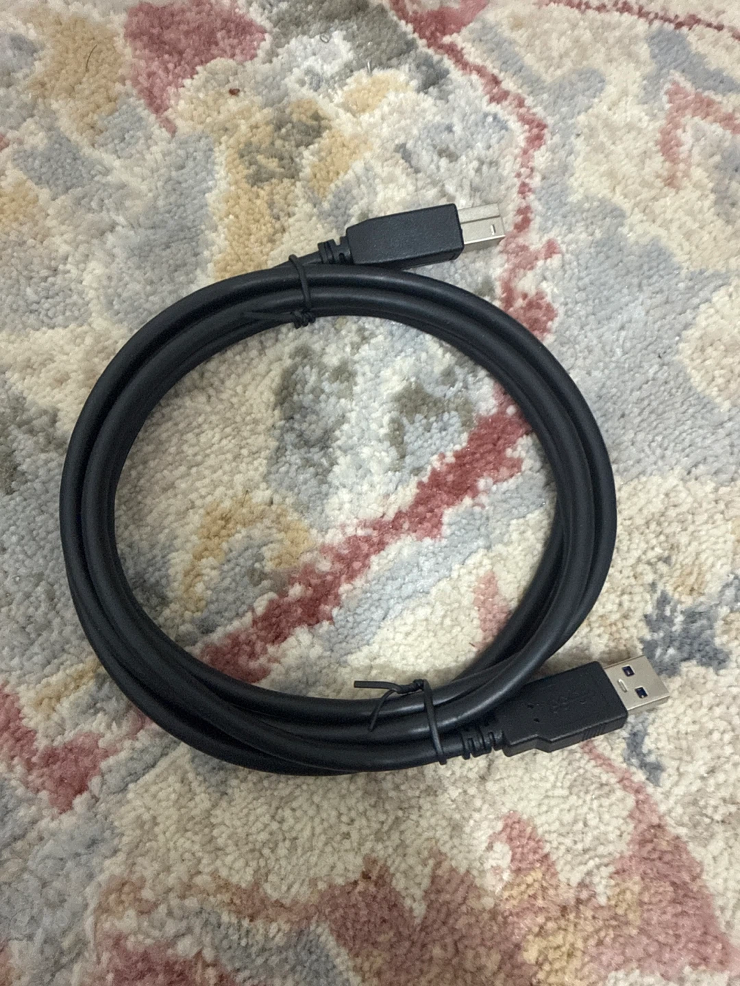 Black USB Cable - USB-A to Micro-USB