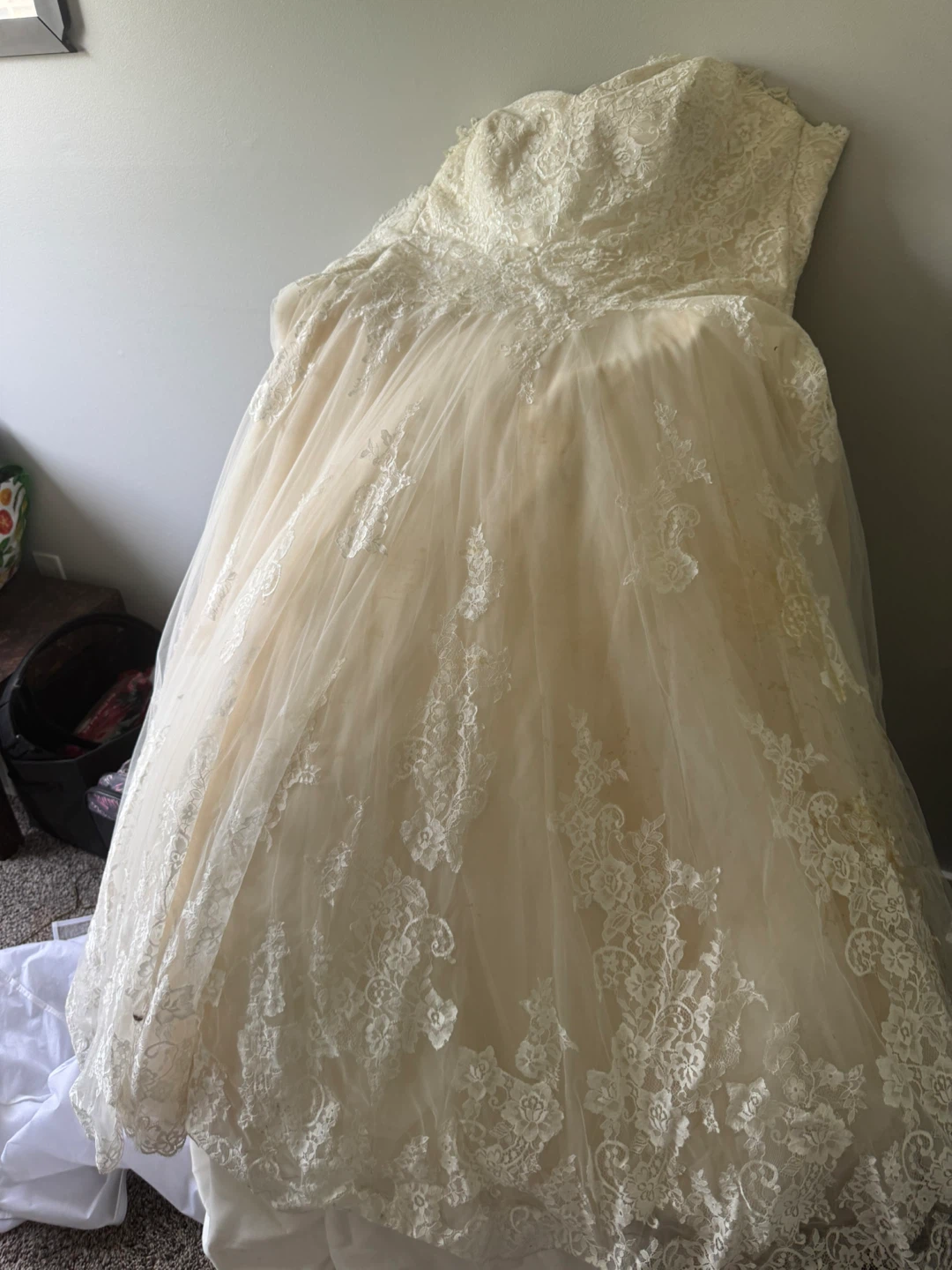 Wedding Dress with Lace Detail - photo 2