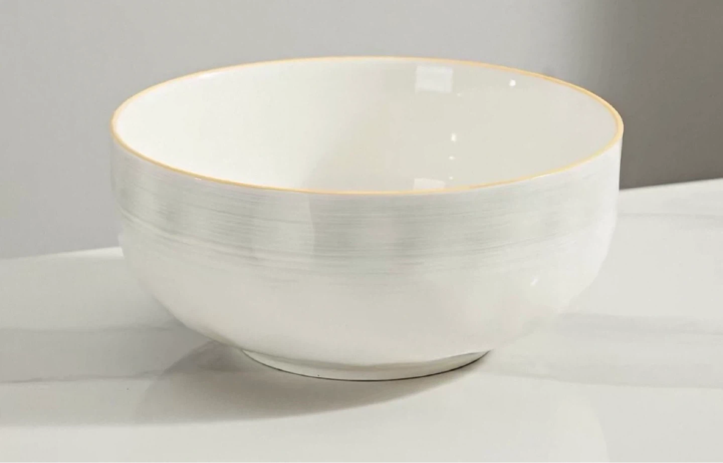 Pair of 8” Ceramic Salad / Noodle Bowl - High Capacity - photo 3