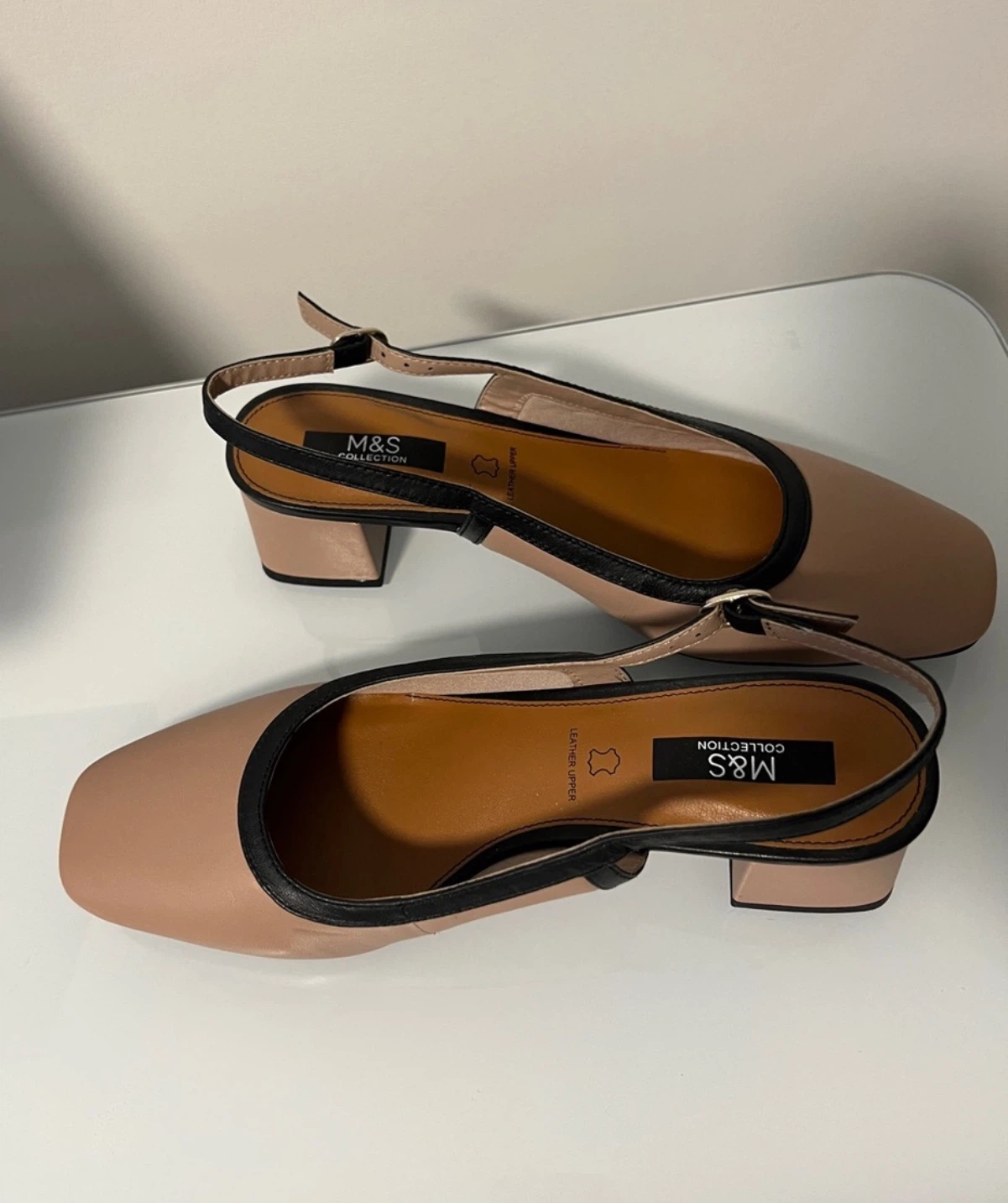 NWOT Marks & Spencer Blush Pink Slingback US 9.5 - photo 3