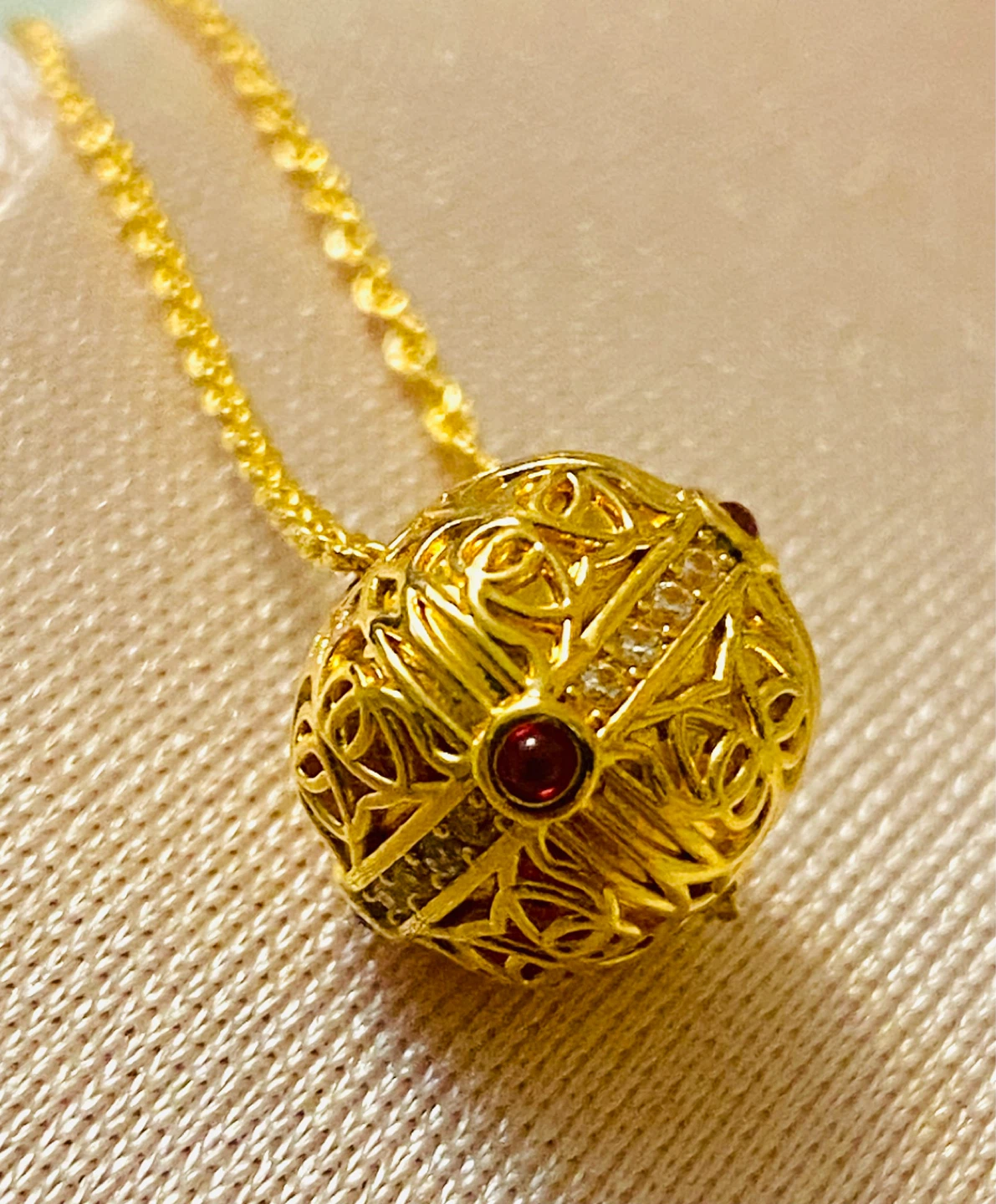 18 K Gold Chain Necklace Pendant - photo 2