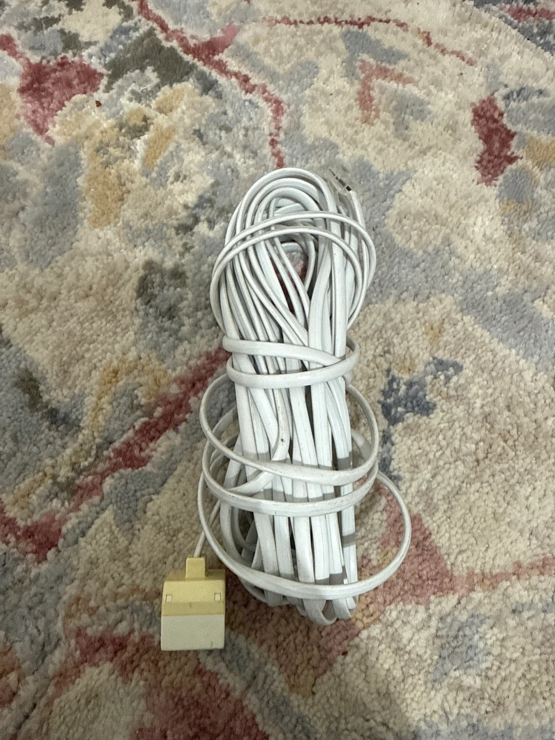 White Extension Cord with Plug