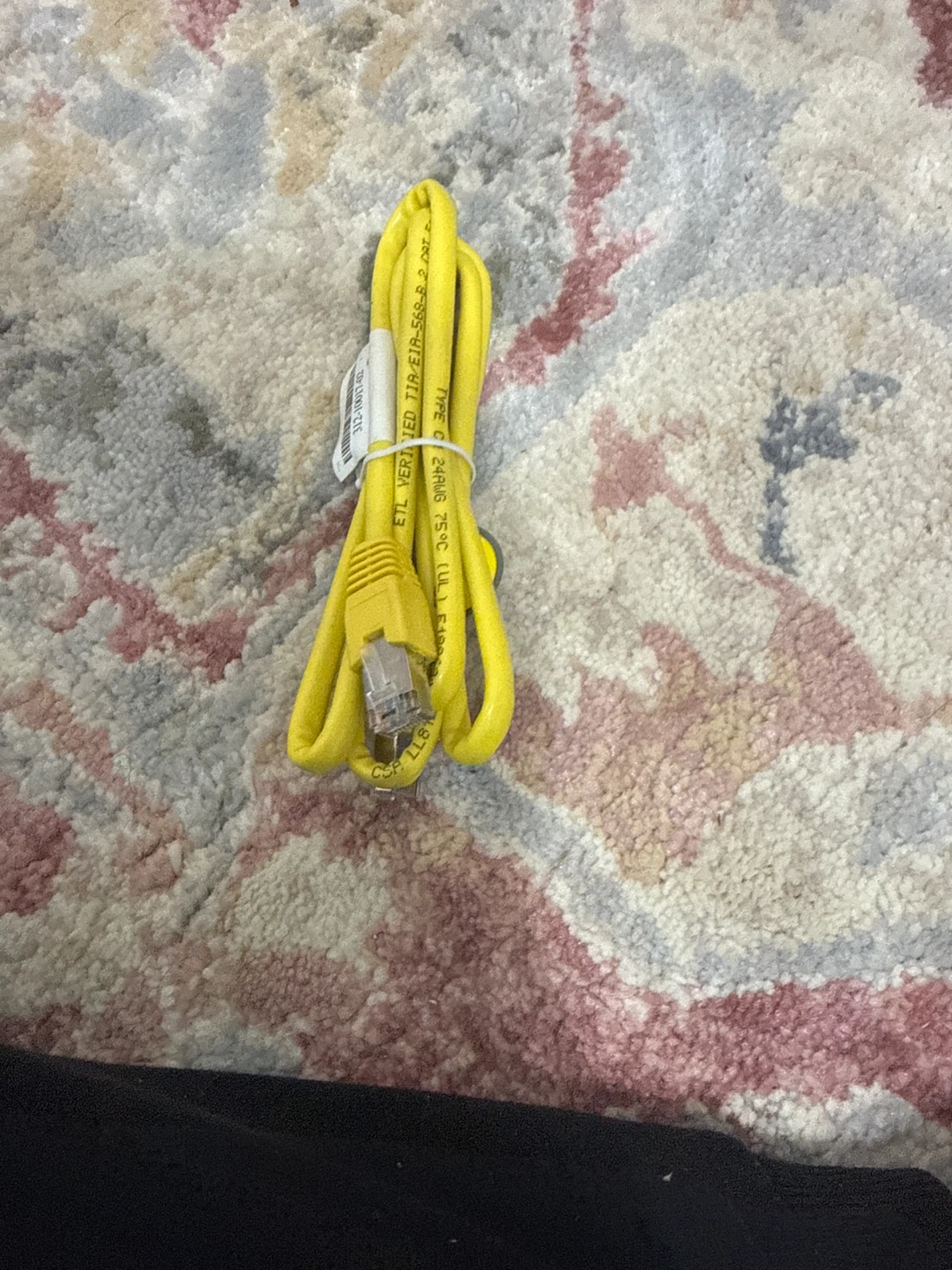 Yellow Ethernet Cable