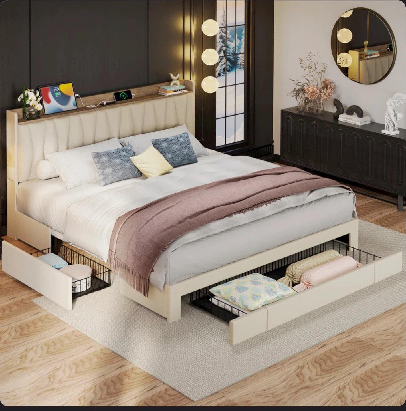 Brand New Bed Frame with Storage - photo 3