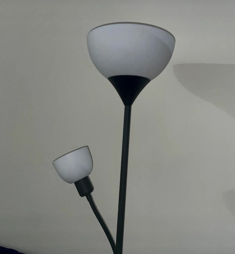 Black Floor Lamp with Adjustable Reading Light - photo 4