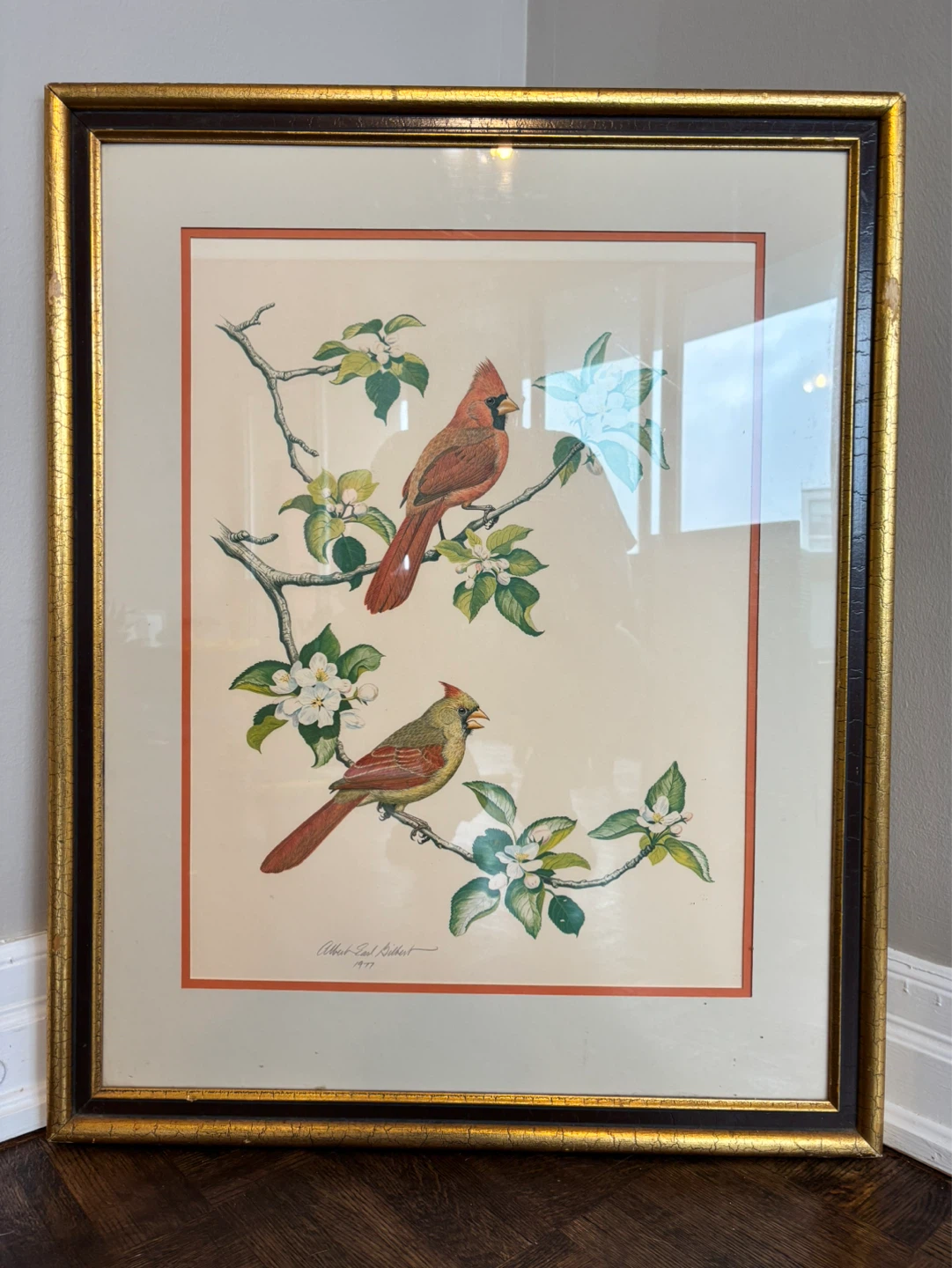 Albert Earl Gilbert "The Cardinal" & “The Blue Jay” Signed - photo 2