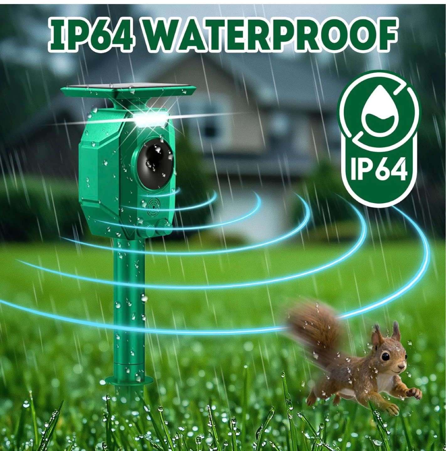Outdoor Solar Ultrasonic Animal Repeller - photo 2