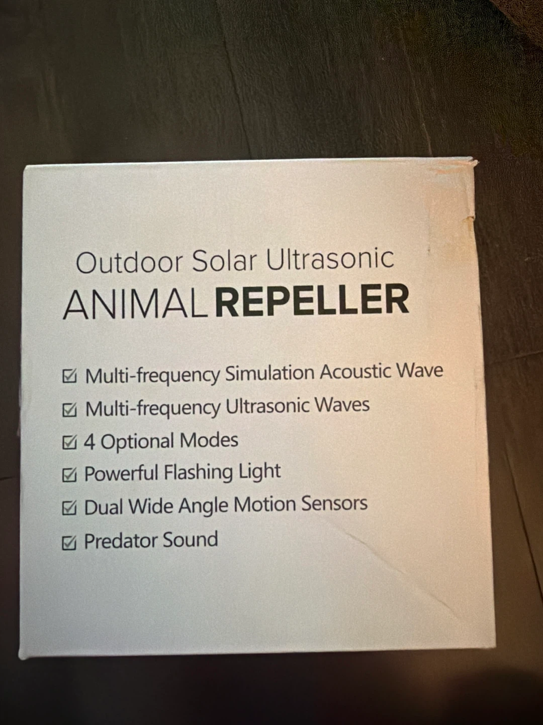 Outdoor Solar Ultrasonic Animal Repeller - photo 3