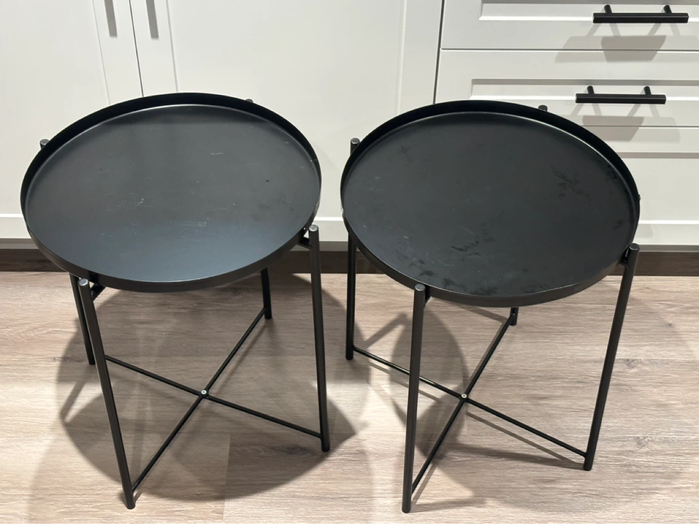 IKEA GLADOM Black Side Table - photo 3