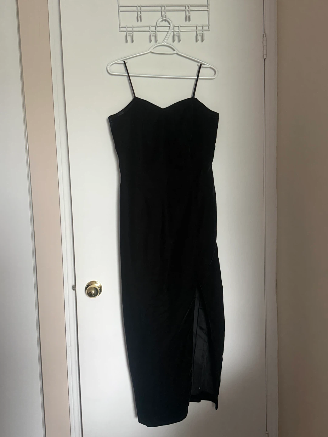 Collections Black Velvet Formal Dress