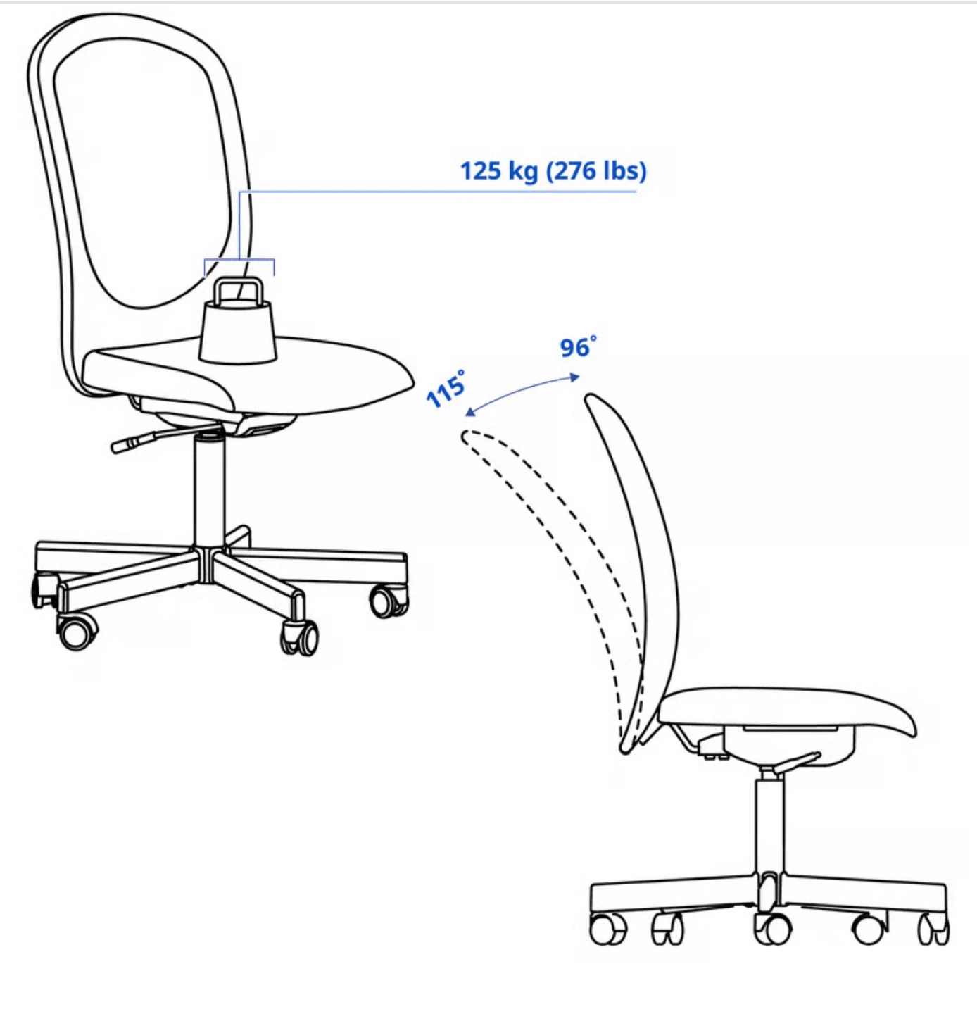 Used chair and table
