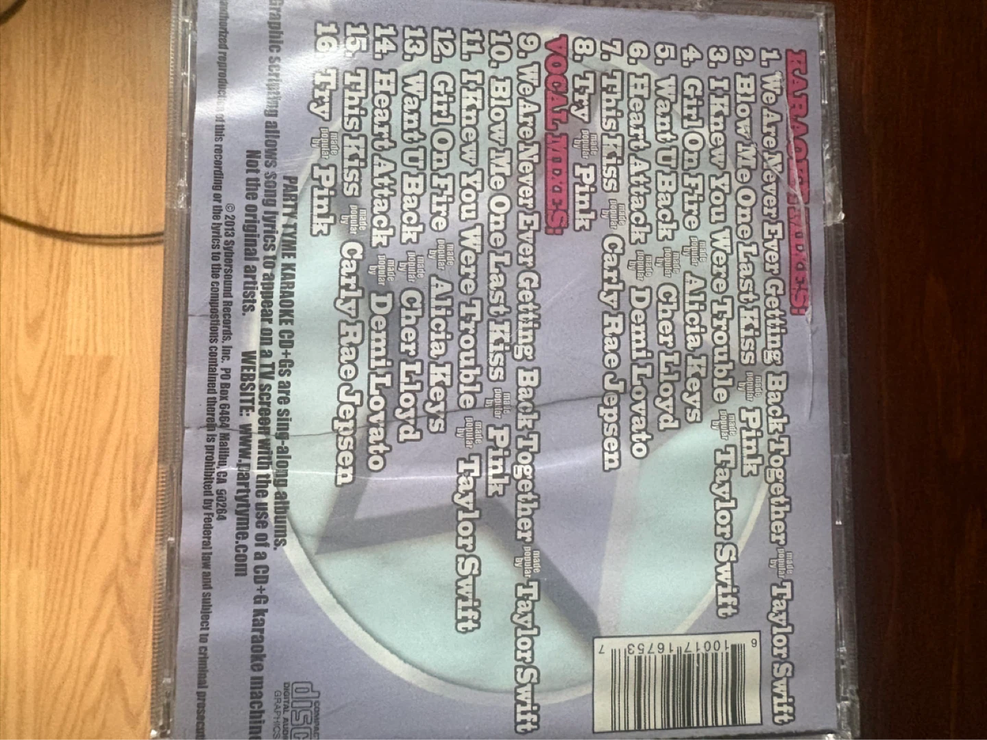 Party tyme Karaoke Girl Pop 19 CD+G - photo 2