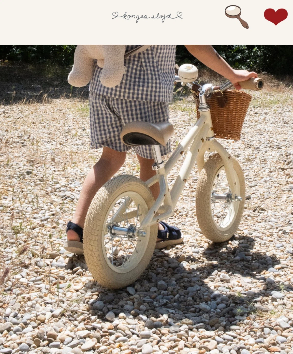 konges sloejd balance bike (lemon)