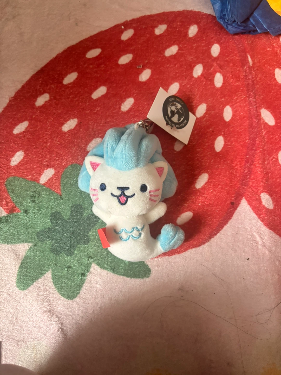 Plush Cat Keychain Charm