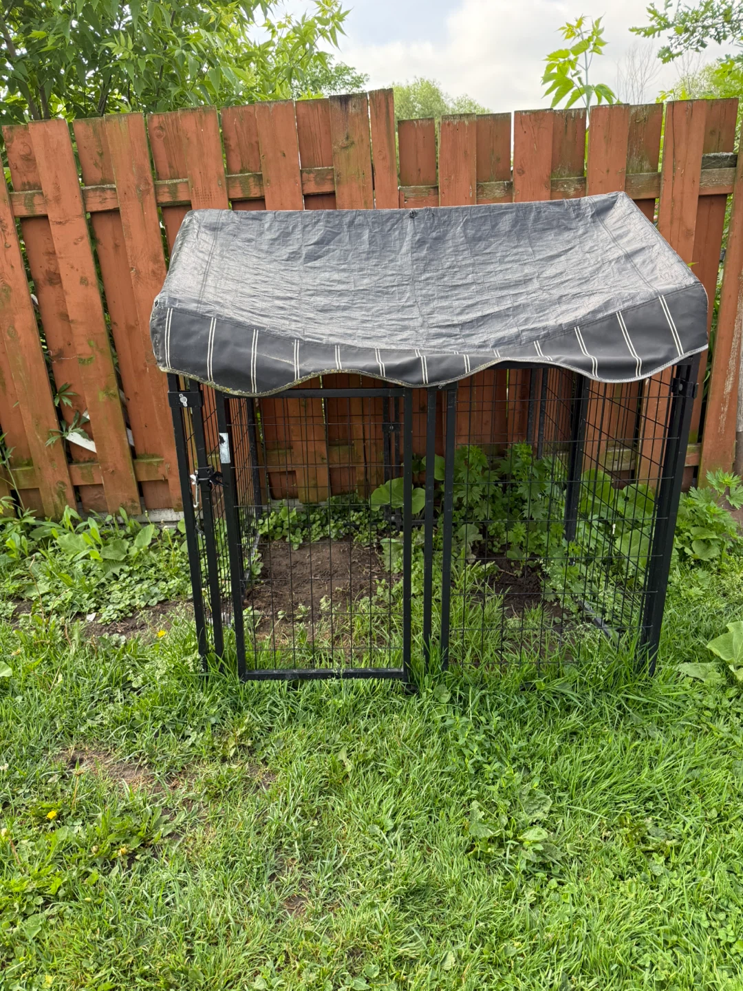 4ft x 4ft x 4ft Outdoor Dog Kennel with Cover
