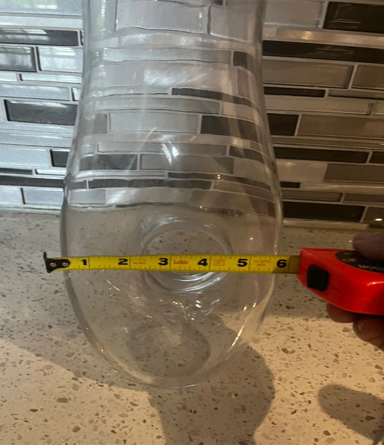 Clear Glass Pitcher with Unique Hole Design - photo 3