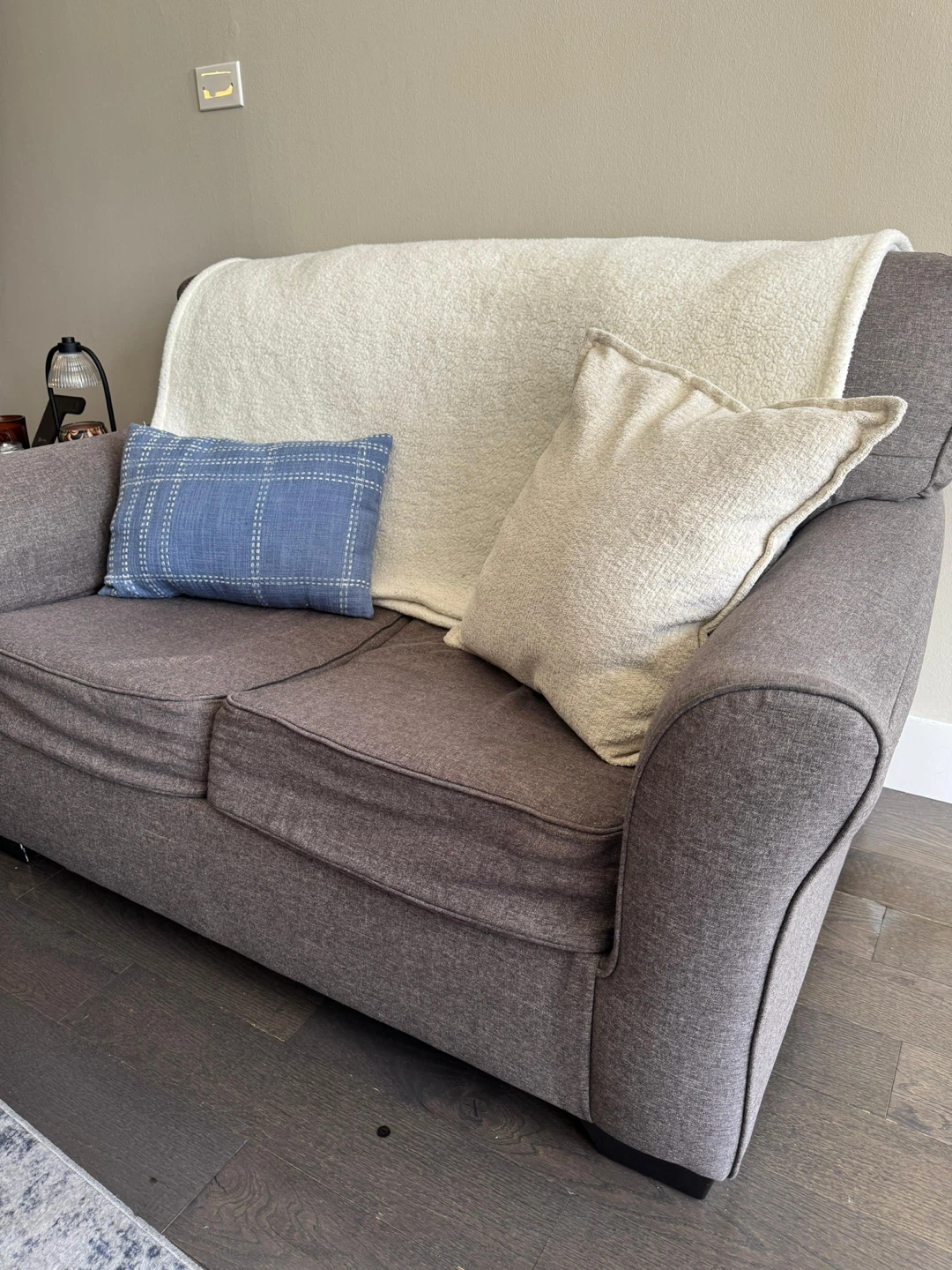 Grey Loveseat Sofa - photo 2