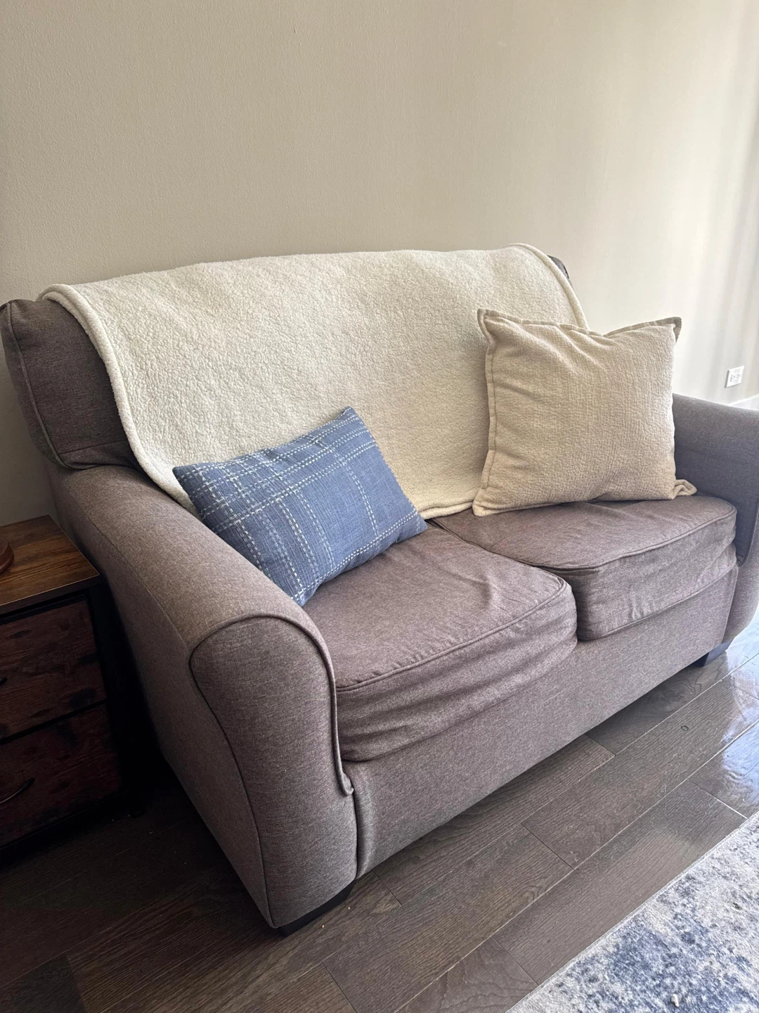 Grey Loveseat Sofa - photo 3