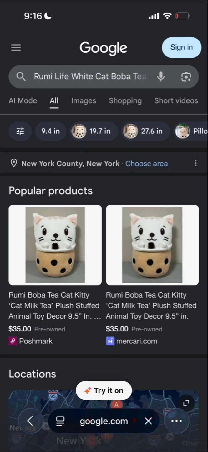 Rumi Life White Cat Boba Tea Plush - photo 4