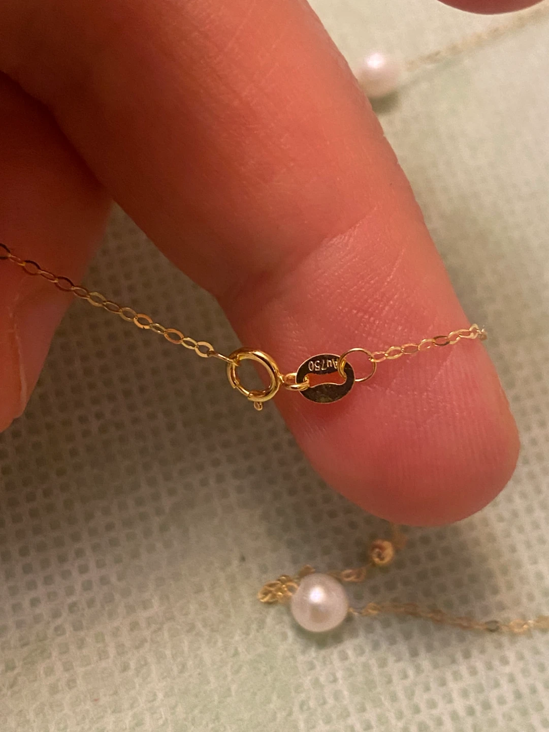 18K Gold Pearl Necklace - photo 4