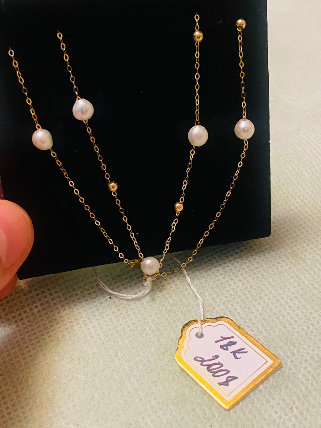 18K Gold Pearl Necklace - photo 5