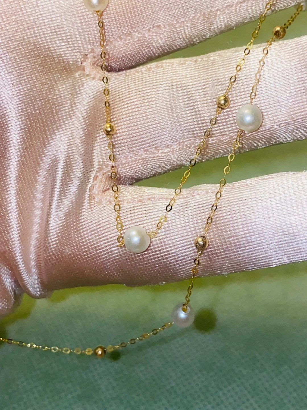 18K Gold Pearl Necklace - photo 2