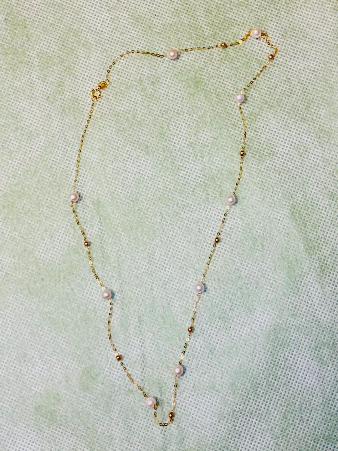 18K Gold Pearl Necklace - photo 3