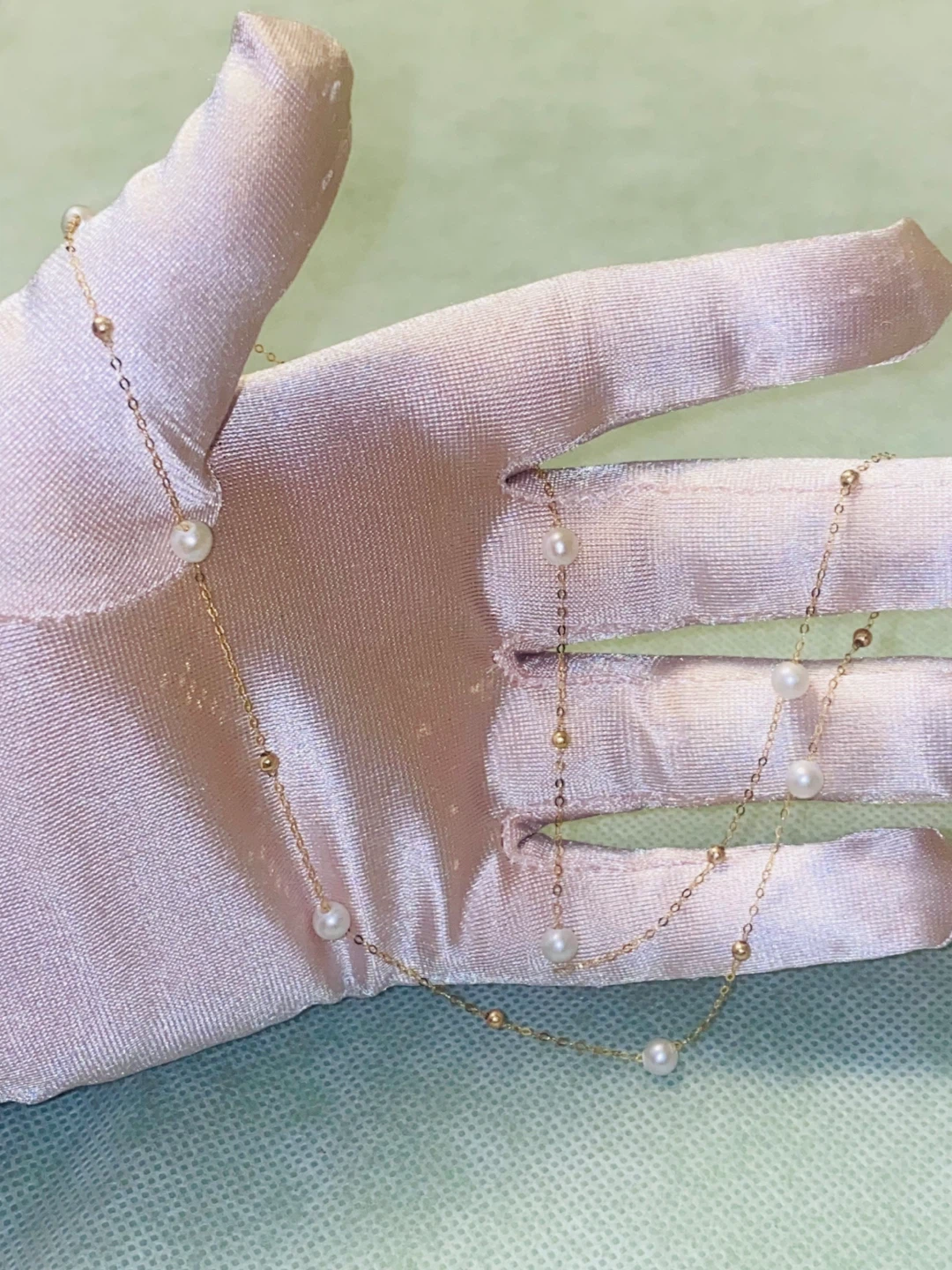 18K Gold Pearl Necklace