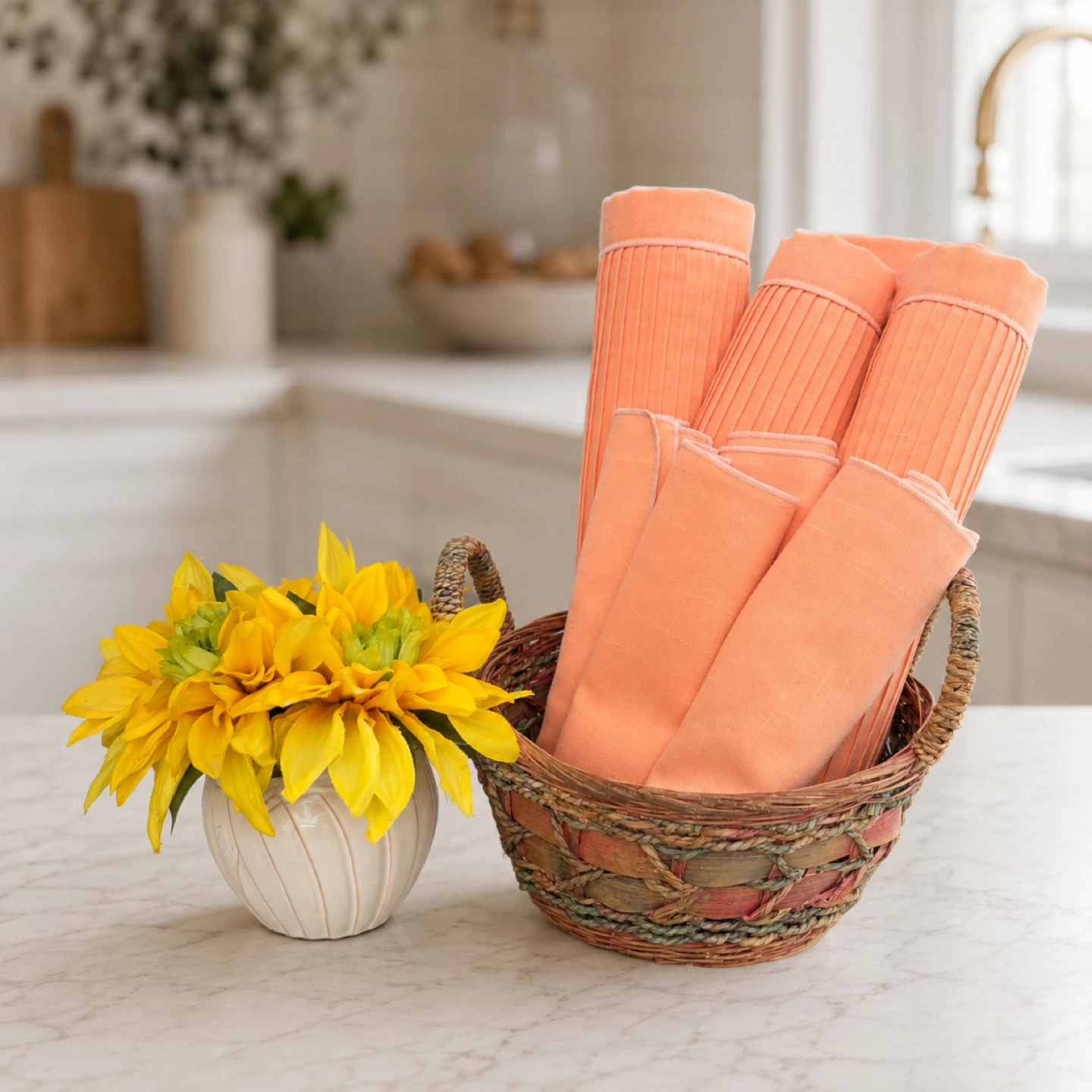 Vintage Bundle - Wicker Basket & More