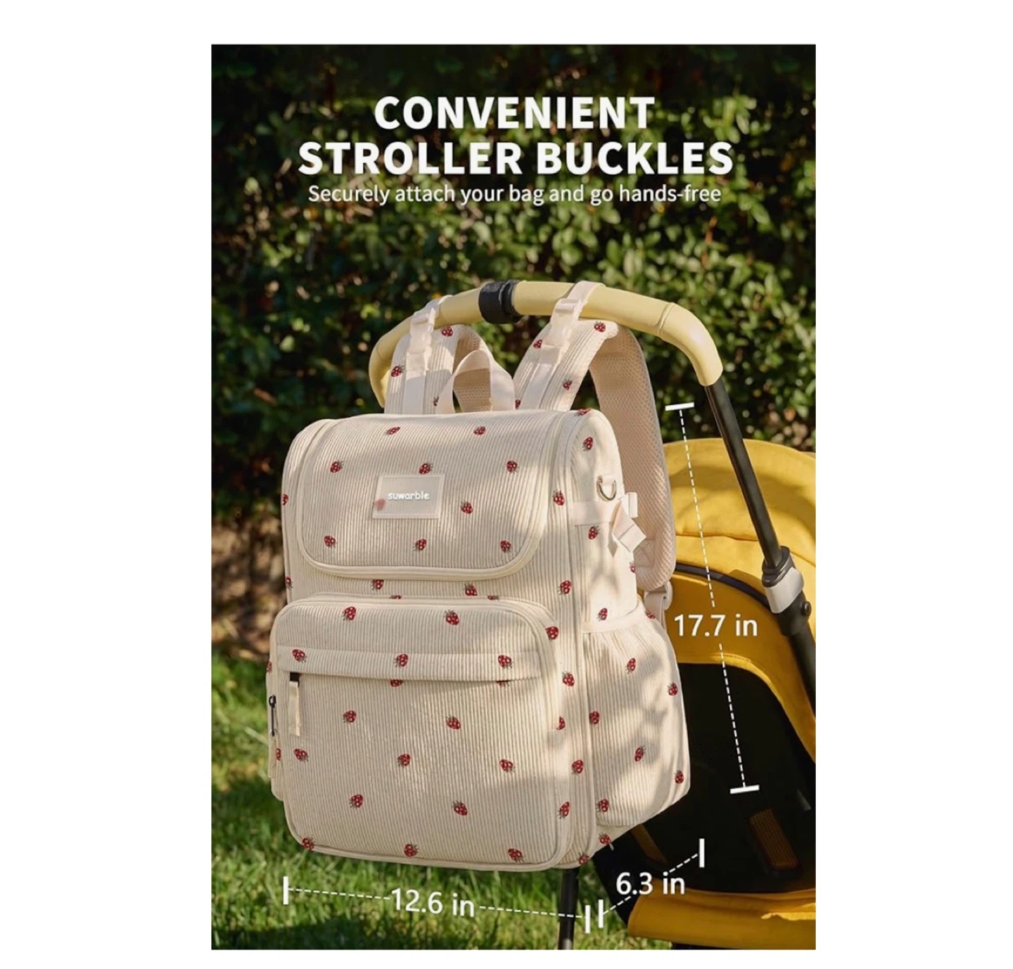 Brand new Large Corduroy Toddler Diaper Bag Backpack - photo 4