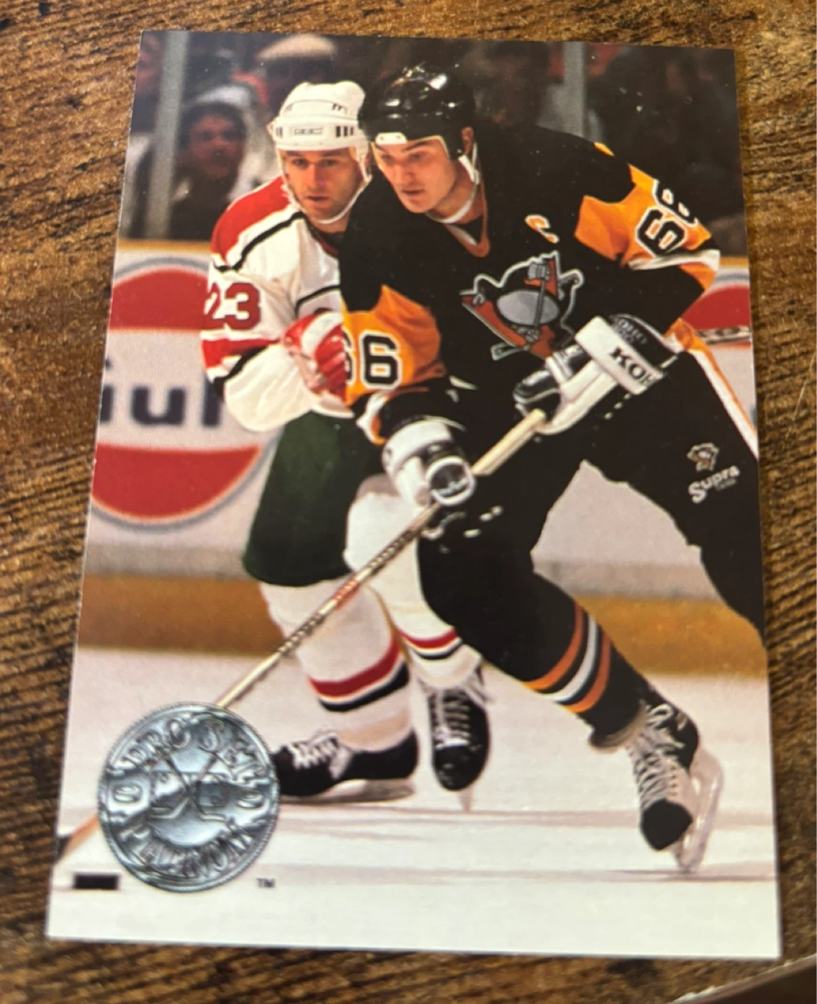 Pro Set Hockey Card Mario Lemieux - photo 2