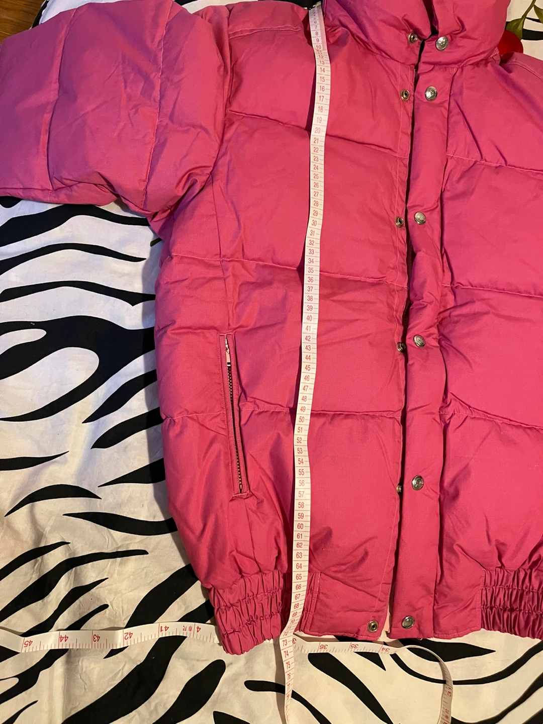 Pink  colour white goose down Jacket
