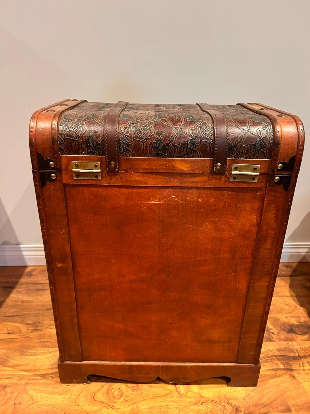 Vintage-Style Wooden Wine Rack Cabinet with Top Storage - photo 5