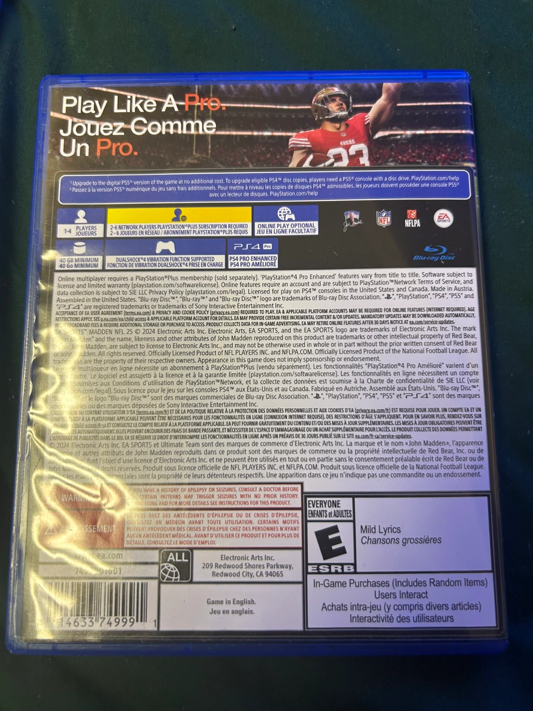 Madden NFL 25 PS4 Video Game - photo 2